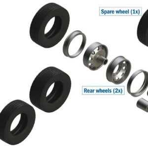 Modellino set gomme camion Italeri EUROPEAN TRACTORS TYRES AND RIMS KIT 1:24