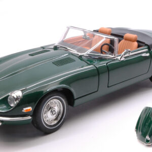 Modellino auto scala 1:18 JAGUAR E-TYPE SPYDER GREEN diecast modellismo statico