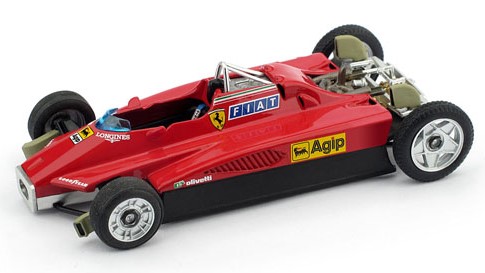 Modellino auto formula 1 F1 scala 1:43 Brumm FERRARI 126 C2 MULETTOT CAR S.MARINO GP 1982 LIM.300 diecast modellismo statico