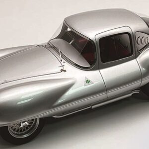 Modellino auto scala 1:18 Tecnomodel ALFA ROMEO C52 DISCO VOLANTE COUPE 1973 SILVER modellismo statico
