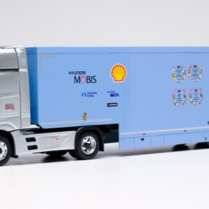Modellino camion scala 1:43 Ixo MERCEDES ACTROS MP4 2024 HYUNDAI MOTORSPORT modellismo statico