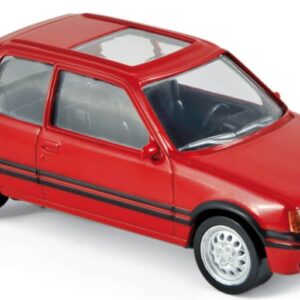 Modellino auto scala 1:43 Norev  PEUGEOT 205 GTi 1986 VALLELUNGA RED JET CAR diecast modellismo statico