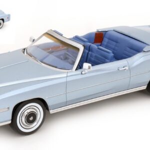 Modellino auto scala 1:18 CADILLAC ELDORADO CONVERTIBLE BLUE diecast modellismo statico