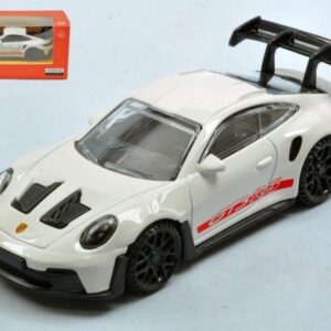 Modellino auto scala 1:43 PORSCHE 911 GT3 RS WHITE diecast modellismo statico