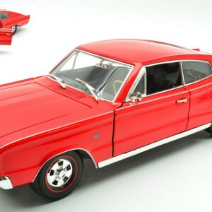 Modellino auto scala 1:18 DODGE CHARGER 1966 RED diecast modellismo statico