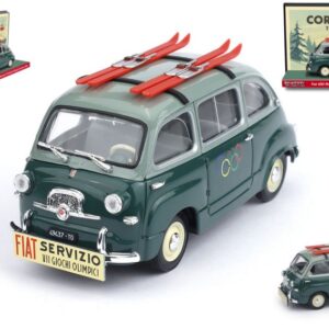 Modellino auto scala 1:43 Brumm FIAT 600 MULTIPLA GIOCHI OLIMPICI CORTINA