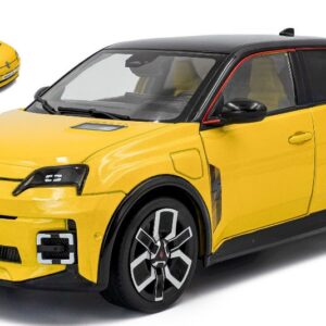 Modellino auto scala 1:18 Solido RENAULT 5 E-TECH 2024 JAUNE POP diecast modellismo statico