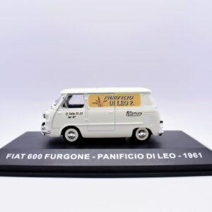 modellino auto furgone FIAT 600 PANIFICIO DI LEO veicoli pubblicitari d'epoca scala 1:43 collezione