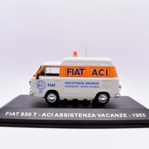 modellino auto furgone FIAT 850 T ACI ASSISTENZA VACANZE veicoli pubblicitari d'epoca scala 1:43 collezione