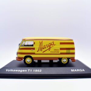 modellino auto furgone VOLKSWAGEN T1 MARGA veicoli pubblicitari d'epoca scala 1:43 collezione