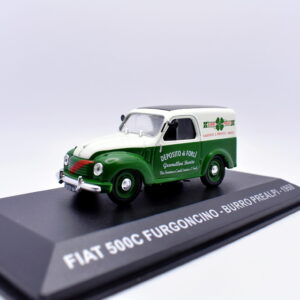 modellino auto furgone FIAT 500 C BURRO PREALPI veicoli pubblicitari d'epoca scala 1:43 collezione