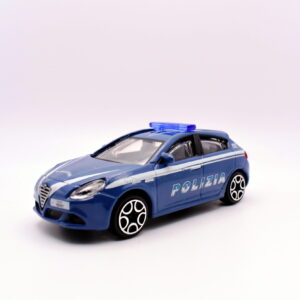 Modellino auto ALFA ROMEO GIULIETTA POLIZIA scala 1:43 diecast BURAGO collezione
