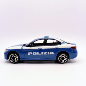 Modellino auto ALFA ROMEO GIULIA POLIZIA scala 1:43 diecast BURAGO collezione