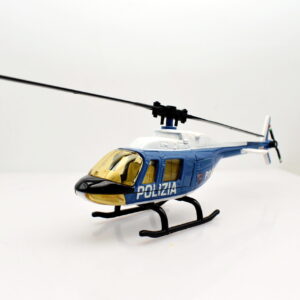 Modellino auto scala 1:43 elicottero POLIZIA burago diecast modellismo da collezione