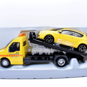 Modellino auto 1:43 transporto rimorchio alfa romeo alfa mito burago modellismo