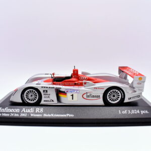 Modellino auto racing scala 1:43 Audi infineon R8 minichamps modellismo statico