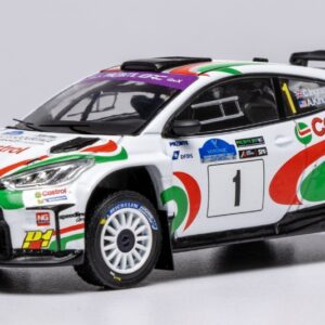 Modellino auto rally scala 1:43 Ixo Model  TOYOTA GR YARIS RALLY2 N.1 VOYONIC GRAMPIAN FOREST 2024 INGR.-KIHUR. modellismo