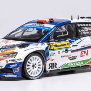 Modellino auto rally scala 1:43 Ixo Model  SKODA FABIA N.10 RALLY2 BARUM 2023 WAGNER-WINTER modellismo