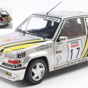 Modellino auto rally scala 1:18 Solido RENAULT 5 GT TURBO MK2 N.17 TOUR DE CORSE 1989 A.OREILLE diecast modellismo statico