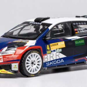 Modellino auto rally scala 1:43 Ixo Model  SKODA FABIA RALLY2 N.4 LAVANTTAL RALLY 2024 J.WAGNER-H.OSTLENDER modellismo