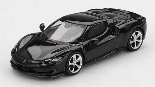 Modellino auto scala 1:64 Mini GT FERRARI 296 GTB NERODAYTONA 2024 modellismo