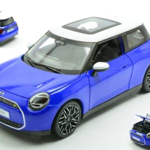 Modellino auto scala 1:24 Maisto  MINI COOPER SE (J01) 2024 BLUE WWHITE ROOF 1:24 diecast modellismo statico