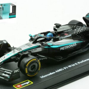 Modellino auto formula 1 F1 scala 1:43 Burago MERCEDES AMG W16 N.63 2025 GEORGE RUSSELL SIGNATURE diecast modellismo
