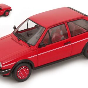 Modellino auto scala 1:18 VW POLO II COUPE FOX RED diecast modellismo statico