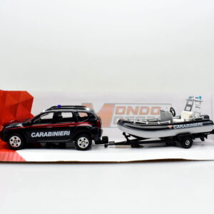 Modellino auto Jeep renegade + gommone CARABINIERI scala 1:43 diecast collezione modellismo