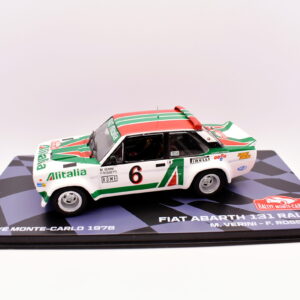 modellino auto rally scala 1:43 fiat abarth 131 rally WRC collezione
