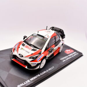 modellino auto rally scala 1:43 toyota yaris WRC collezione