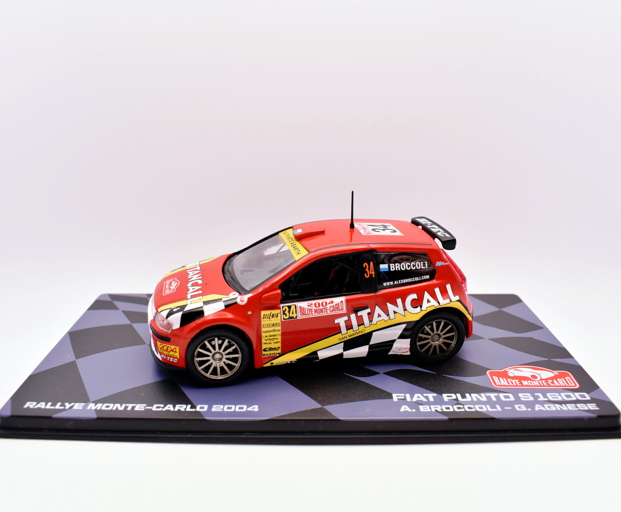 Rally car model 1:43 scale fiat punto S1600 WRC ixo vehiclescollection