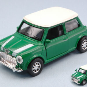Modellino auto MINI COOPER 1959 GREEN 1:32 diecast modellismo statico