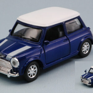 Modellino auto MINI COOPER 1959 BLUE 1:32 diecast modellismo statico
