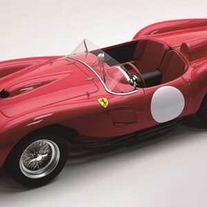 Modellino auto scala 1:18 Tecnomodel  FERRARI 250 TR PONTOON-FENDER PRESS CLIENTI 1958 CORSA REDWHITE racing modellismo