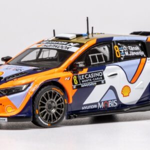 Modellino auto rally scala 1:43 Ixo Model HYUNDAI i20 N N.8 RALLY1 MONTE CARLO 2025 TANAK-JARVEOJA diecast modellismo statico