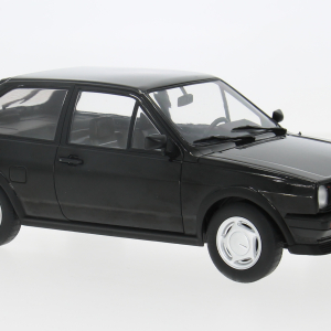 Modellino auto scala 1:18 VW POLO II COUPE FOX 1985 BLACK diecast modellismo statico