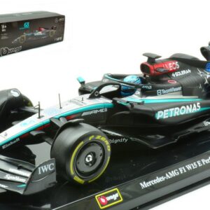 Modellino auto formula 1 F1 scala 1:24 Burago MERCEDES AMG W15 2024 RUSSELL diecast modellismo statico