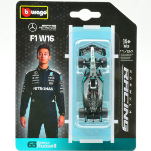 Modellino auto formula 1 F1 1:64 Burago MERCEDES AMG W16 2025 RUSSELL diecast modellismo statico