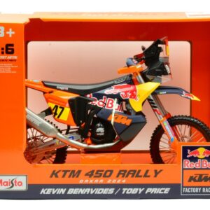 Modellino moto scala 1:6 KTM 450 BENAVIDES DAKAR RALLY 2024 modellismo statico