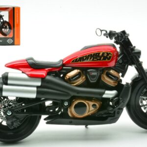 Modellino moto scala 1:12  HARLEY DAVIDSON SPORTSER S 2024 RED modellismo statico