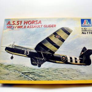 Modellino model kit montaggio aerei A.S.51 HORSA MK I MK II ASSAULT GLIDER italeri scala 1:72 modellismo