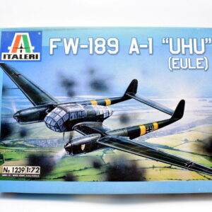 Modellino model kit montaggio aerei FW-189 A-1 UHU italeri scala 1:72 modellismo