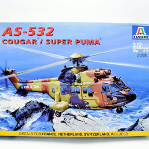 Modellino model kit montaggio aerei AS-532 COUGAR SUPER PUMA italeri scala 1:72 modellismo