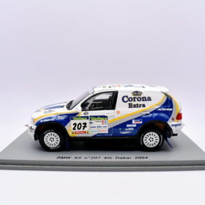 Modellino auto scala 1:43 BMW X5 n207 4th dakar spark modellismo statico collezione