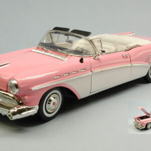Modellino auto scala 1:18 BUICK ROADMASTER 1957 WHITE diecast modellismo statico