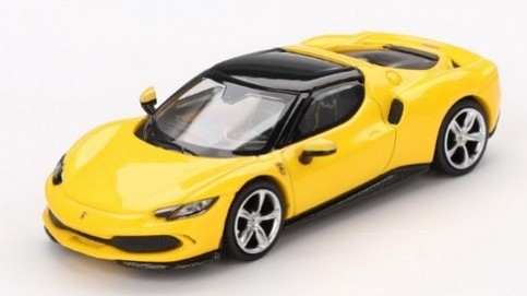 Modellino auto scala 1:64 Mini GT  FERRARI 296 GTB GIALLOMODENA 2024  diecast modellismo statico