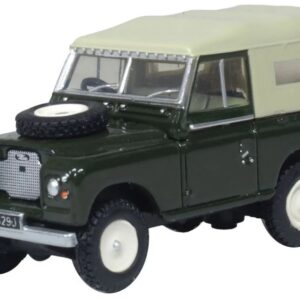 Modellino auto scala 1:76 Oxford  LAND ROVER SERIES 2A SWB CANVAS GREEN 1:76 modellismo
