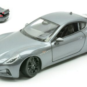 Modellino auto scala 1:24 MASERATI GRAN TURISMO F GREY diecast modellismo statico