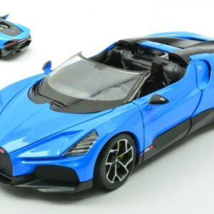 Modellino auto scala 1:24 BUGATTI W16 MISTRAL BLUE diecast modellismo statico